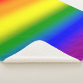 Gradient LGBTQ+ Rainbow Prilag Flag - Regenbogenfl Sherpadecke (3/4)