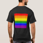 Gradient LGBTQ+ Rainbow Prilag Flag - Regenbogenfl T-Shirt (Rückseite)