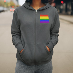 Gradient-LGBTQ+-Regenbogen-Fahne der Stolz-Bewegun Hoodie