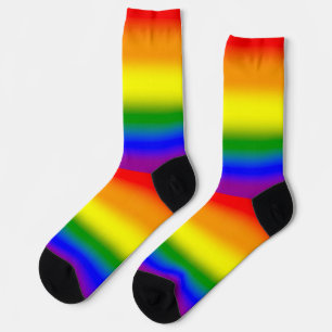 Gradient LGBTQ Regenbogen Stolz Socken