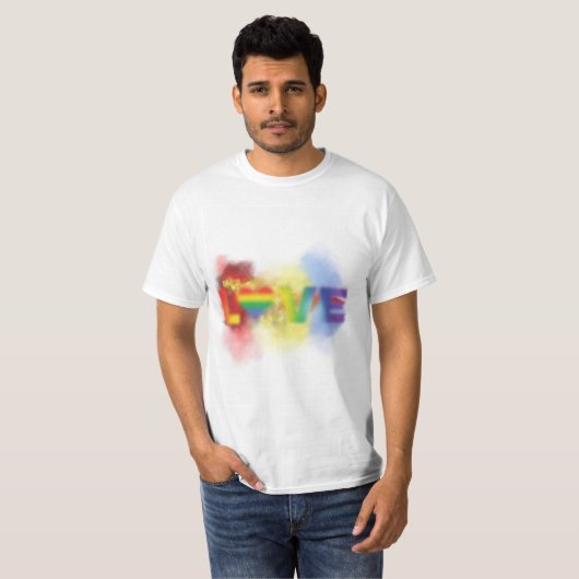 GRADIENT LIEBE T - SHIRT (Vorne ganz)