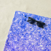 Gradient Lila Blau und Rosa Glitzer Strandtuch (Beispiel)