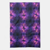 Gradient Lila Rosa Fusion Dunkles Abstraktes Muste Geschirrtuch (Vertikal)