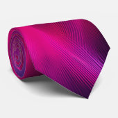 Gradient Lila Rosa Fusion Dunkles abstraktes Muste Krawatte (Gerollt)