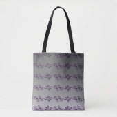 Gradient Lila Stripteppichmuster Tasche (Vorderseite)