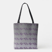 Gradient Lila Stripteppichmuster Tasche (Rückseite)
