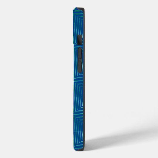 Gradient lines pattern 01.Green Blue BG Case-Mate iPhone Hülle (Rückseite / Links)