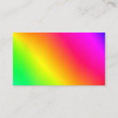 Gradient Lumineszenz Rainbow Metallic Danke, aber Visitenkarte (Rückseite)