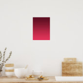 Gradient Magenta - hell bis tief | Saisonale Stimm Poster (Küche)