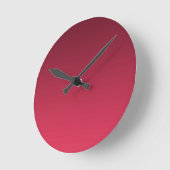 Gradient Magenta - hell bis tief | Saisonale Stimm Runde Wanduhr (Winkel)