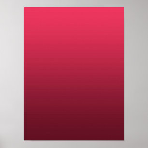 Gradient Magenta - tief zu hell   Saisonale Stimmu Poster
