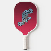 Gradient Magenta - von tief nach hell | Saisonale Pickleball Schläger (Rückseite)