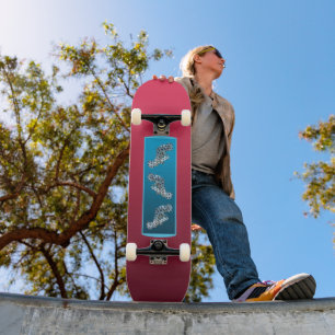 Gradient Magenta - von tief nach hell Saisonale Skateboard