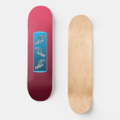 Gradient Magenta - von tief nach hell | Saisonale  Skateboard (Vorderseite)