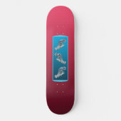 Gradient Magenta - von tief nach hell | Saisonale  Skateboard (Vorderseite)