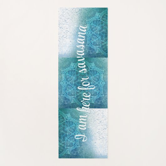 Gradient Mandala Blocks Yogamatte (Vorderseite)