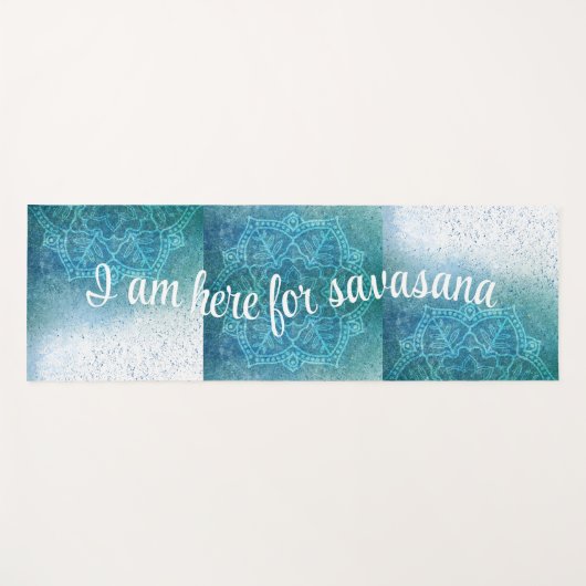 Gradient Mandala Blocks Yogamatte (Vorderseite (Horizontal))