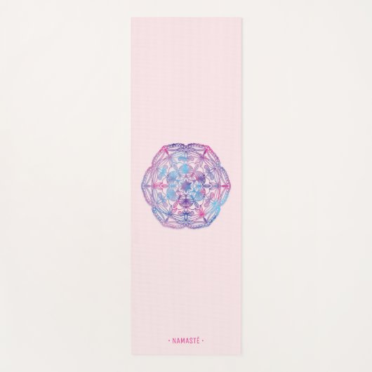 Gradient Mandala Lotus Blume Yoga Mat [4] Yogamatte (Vorderseite)