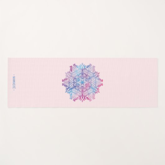 Gradient Mandala Lotus Blume Yoga Mat [5] Yogamatte (Vorderseite (Horizontal))