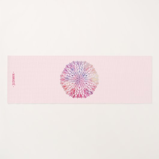 Gradient Mandala Lotus Blume Yoga Mat [6] Yogamatte (Vorderseite (Horizontal))