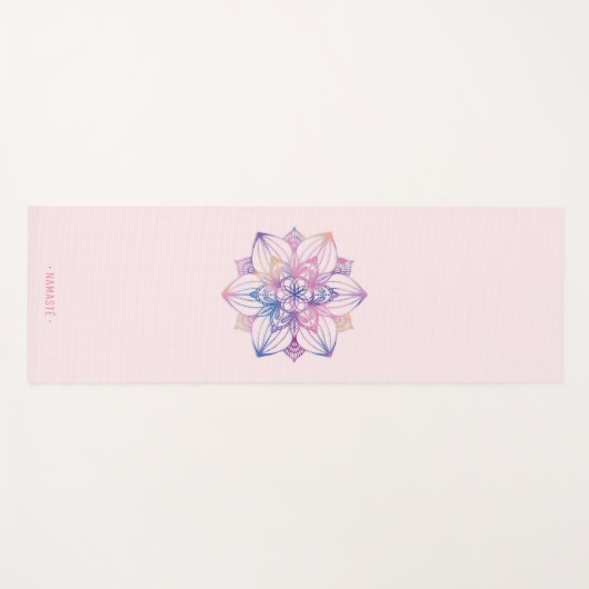 Gradient Mandala Lotus Blume Yoga Mat [8] Yogamatte (Vorderseite (Horizontal))