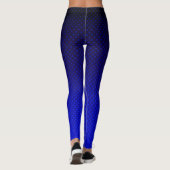 Gradient Marine graue Polka Punkte drucken abstrak Leggings (Rückseite)