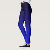 Gradient Marine graue Polka Punkte drucken abstrak Leggings (Links)