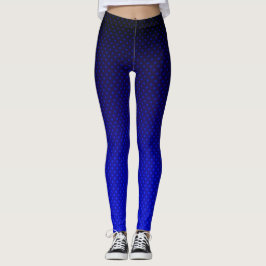 Gradient Marine graue Polka Punkte drucken abstrak Leggings