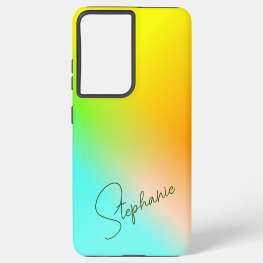 Gradient mehrfarbig samsung galaxy hülle (Rückseite)