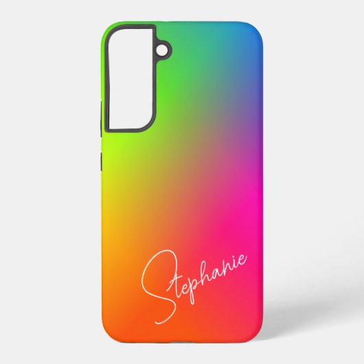 Gradient mehrfarbig samsung galaxy hülle (Rückseite)