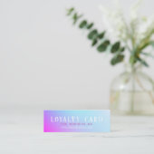 Gradient Mini Loyalty Card Treuekarte (Stehend Vorderseite)