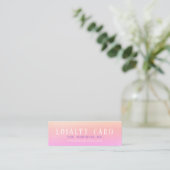 Gradient Mini Loyalty Card Treuekarte (Stehend Vorderseite)