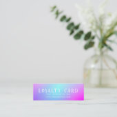 Gradient Mini Loyalty Card Treuekarte (Stehend Vorderseite)