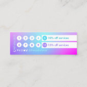 Gradient Mini Loyalty Card Treuekarte (Rückseite)