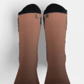 Gradient Mocha - hell bis tief | Saisonale Stimmun Socken (Oben)