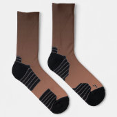 Gradient Mocha - hell bis tief | Saisonale Stimmun Socken (Rechts)