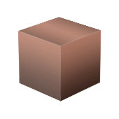 Gradient Mocha - von dunkel zu hell | Saisonale St Würfel (Rückseite Schrägansicht)