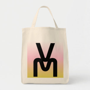 Gradient-Monogramm-Minimalist-Tasche Tragetasche