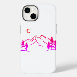 Gradient Mountain Landscape Phone Case