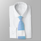 Gradient Multi Blue Stripes Krawatte (Gebunden)