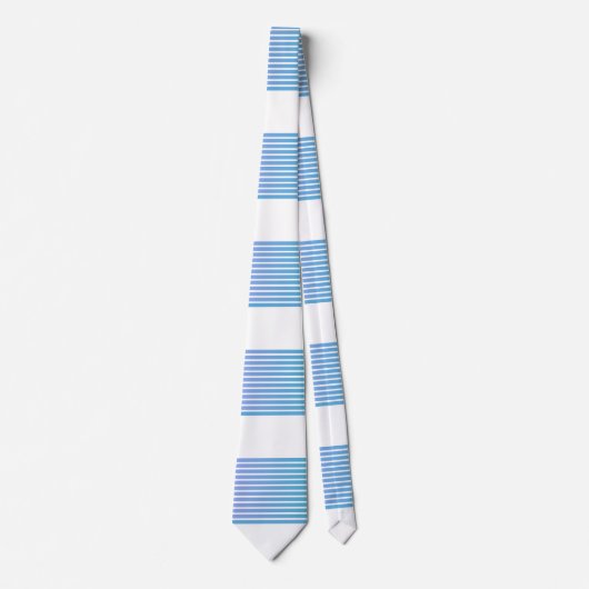 Gradient Multi Blue Stripes Krawatte (Vorderseite)