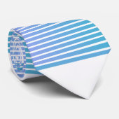 Gradient Multi Blue Stripes Krawatte (Gerollt)
