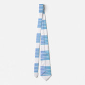 Gradient Multi Blue Stripes Krawatte (Rückseite)