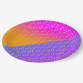 Gradient Neon and Sprinkles Dessert Party Pappteller (Schrägansicht)