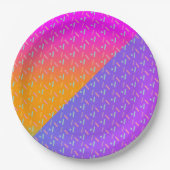 Gradient Neon and Sprinkles Dessert Party Pappteller (Vorderseite)