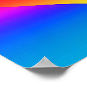 Gradient Nested Rainbow Hearts Poster (Ecke)