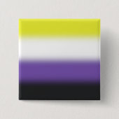 Gradient-Nichtbinäre-Pride-Flagge – Nichtbinäre-Fl Button (Vorderseite)