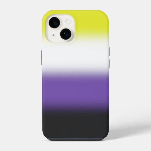 Gradient Nichtbinäre Pride-Flagge – Nichtbinäre Fl iPhone Hülle (Rückseite)