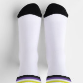 Gradient Nichtbinäre Pride-Flagge Socken (Oben)