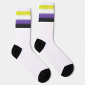 Gradient Nichtbinäre Pride-Flagge Socken (Rechts)